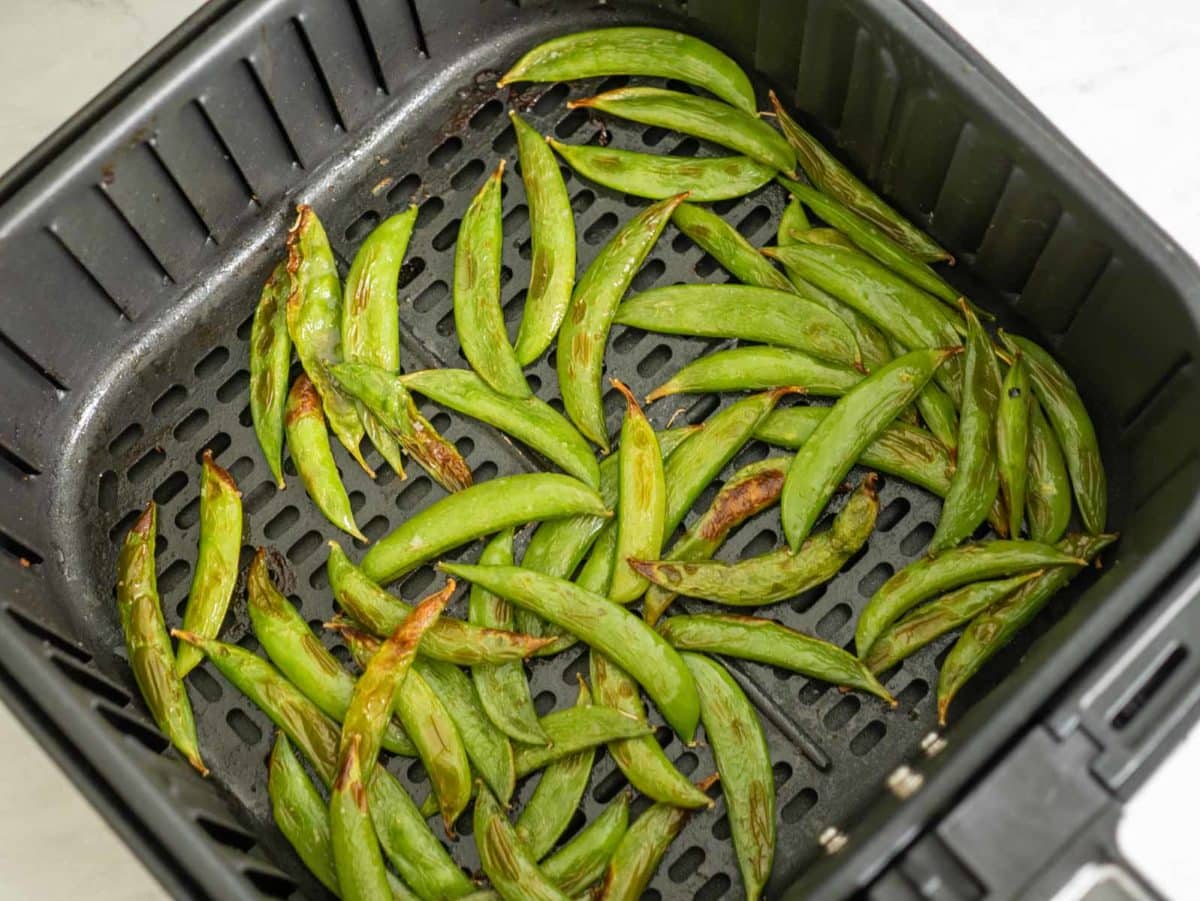 snap peas after air frying