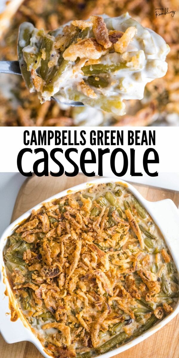collage pin campbells green bean casserole