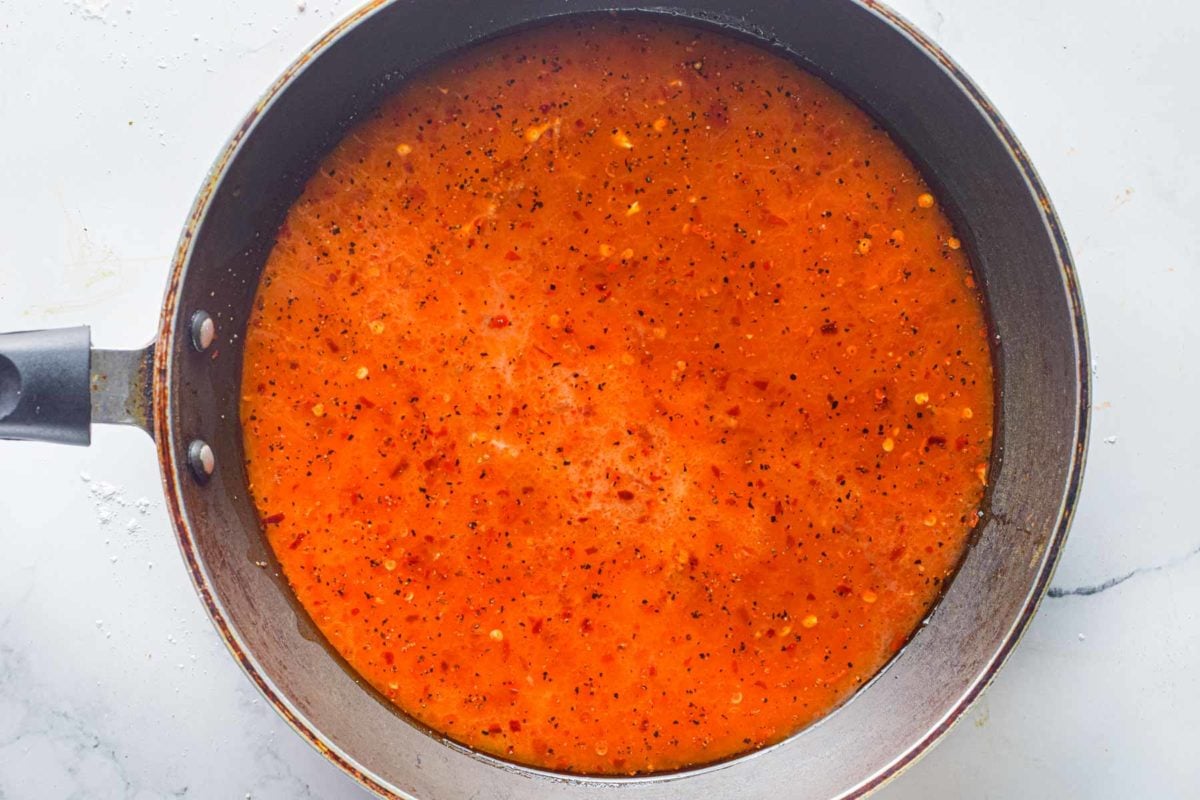 sauce after cooking