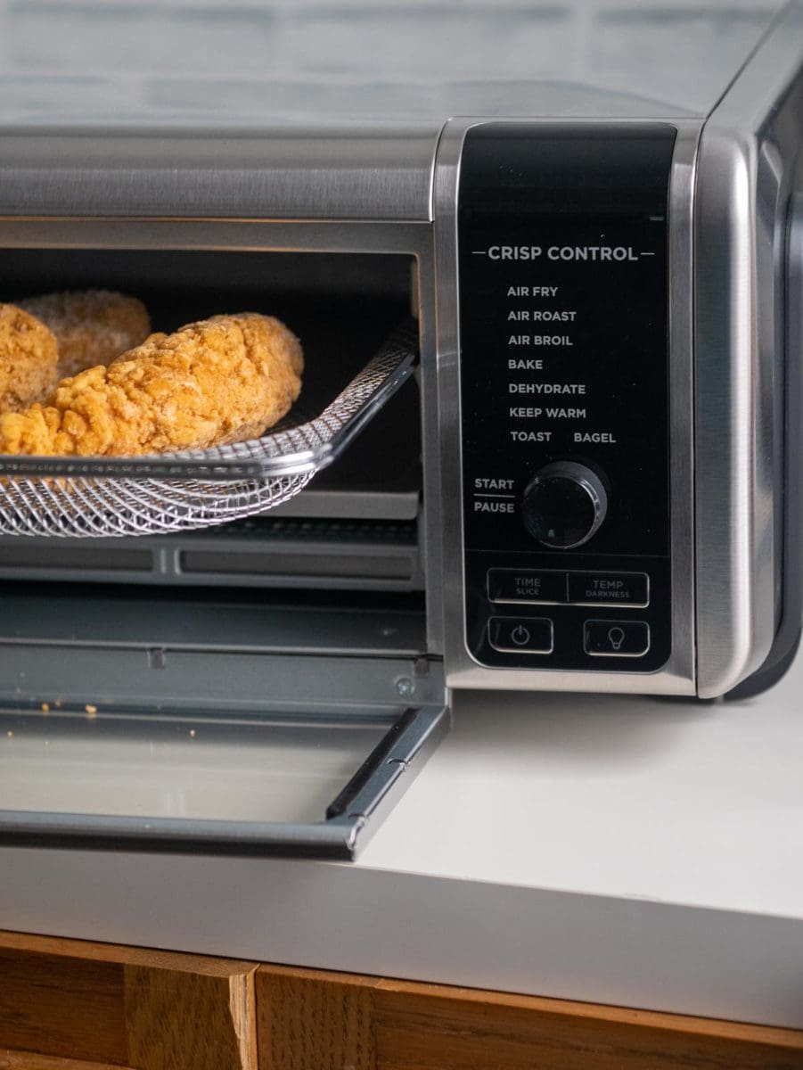 oven style air fryer on a counter