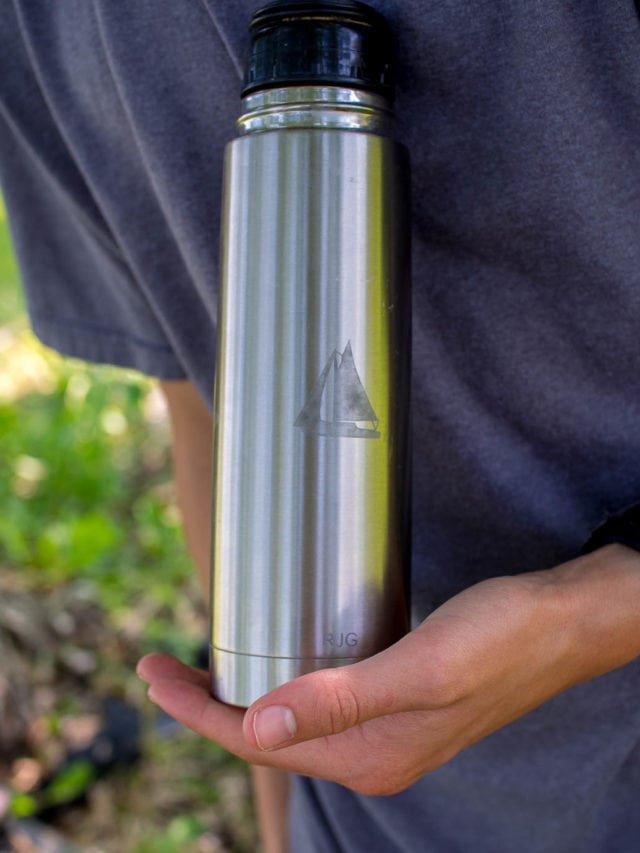 Salt Water Etching  – Personalize a Metal Water Bottle