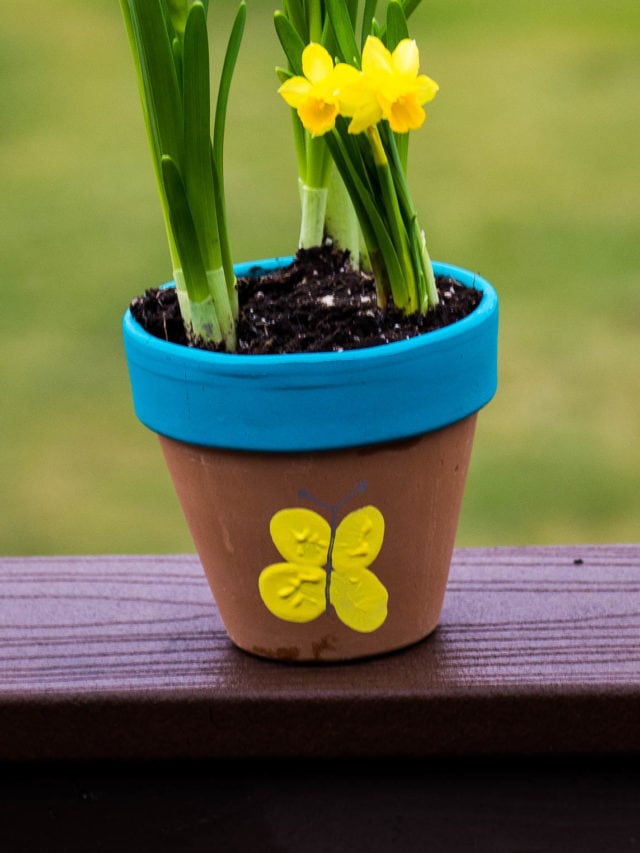 Thumbprint Flower Pot – Mother’s Day Gift