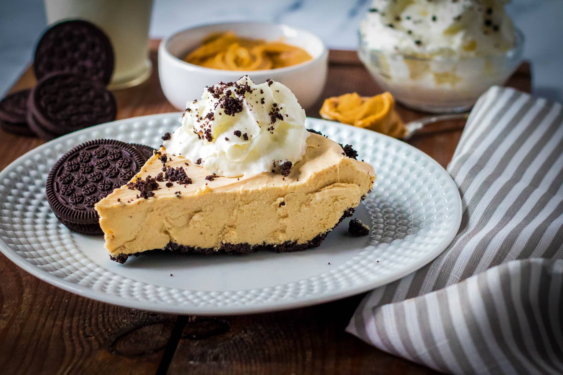 Easy No Bake Peanut Butter Pie Recipe - Upstate Ramblings