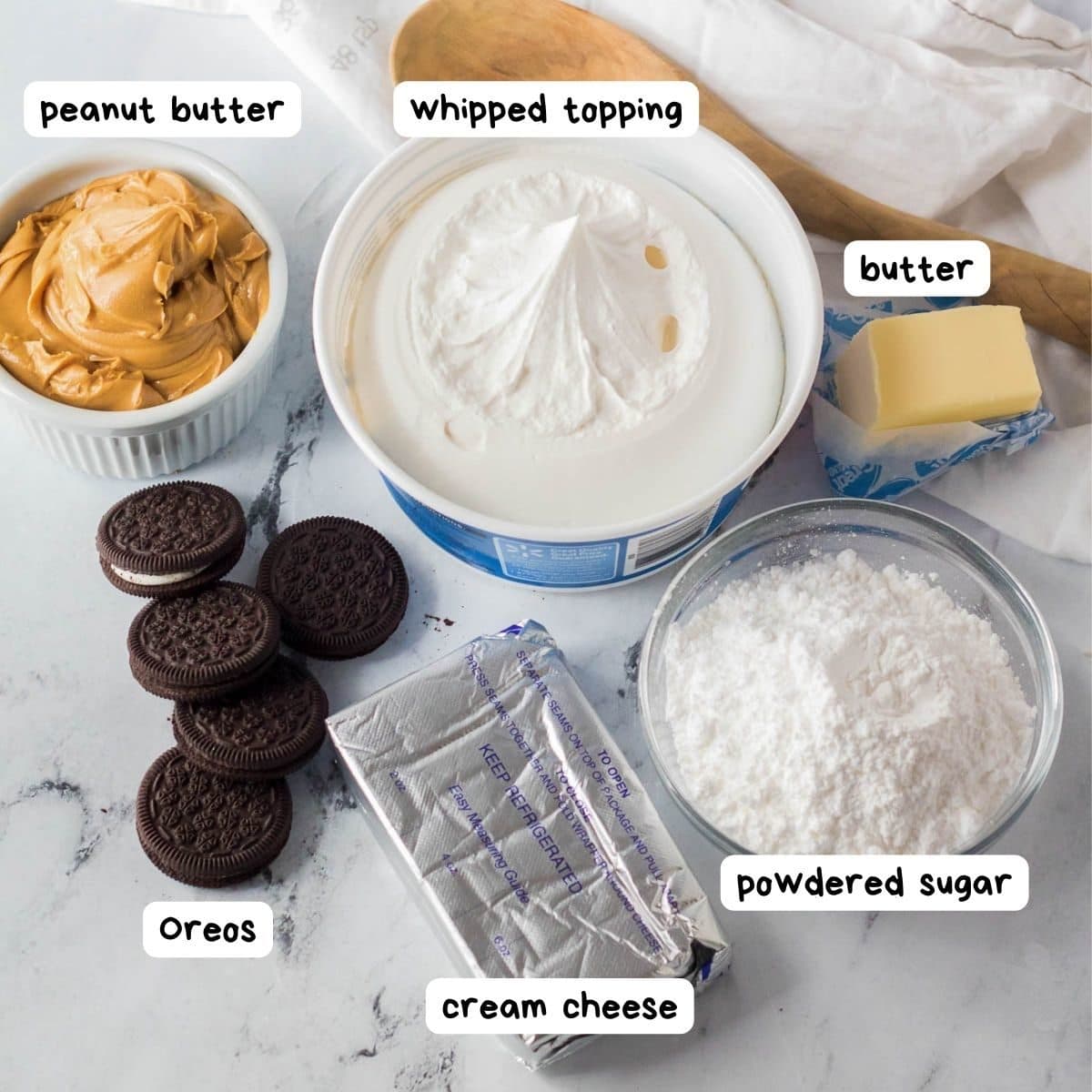ingredients for peanut butter pie