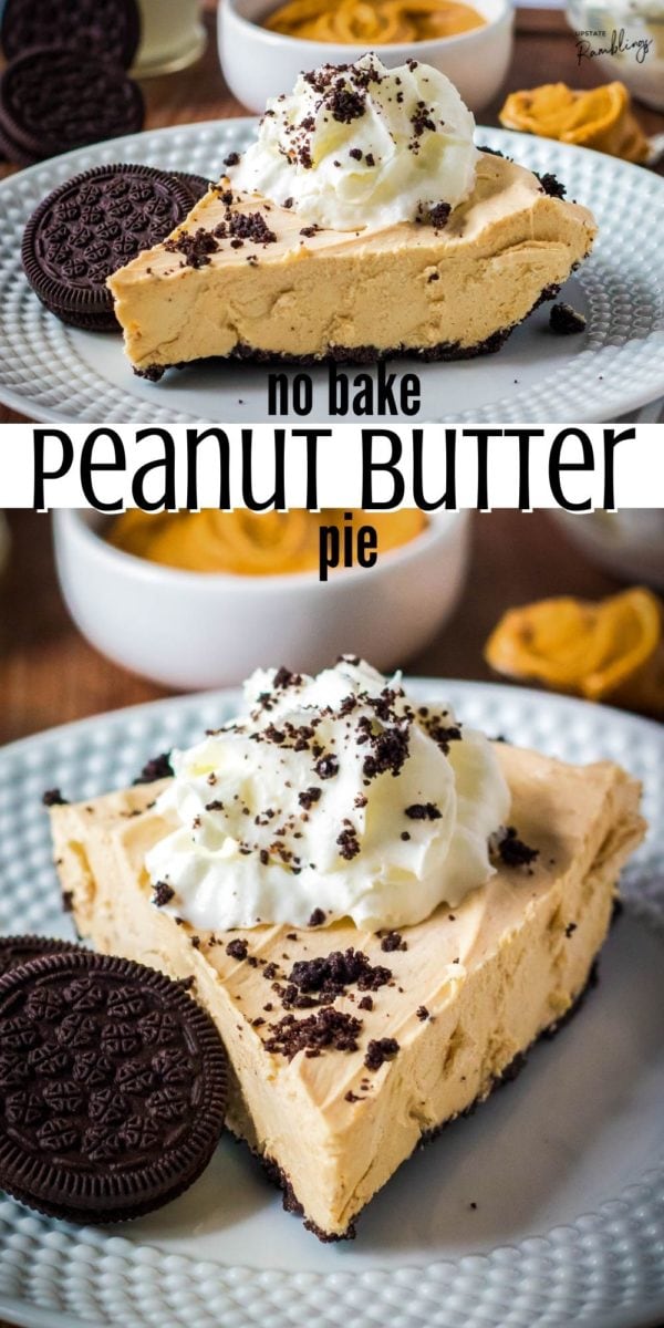 pinterst collage pin peanut butter pie