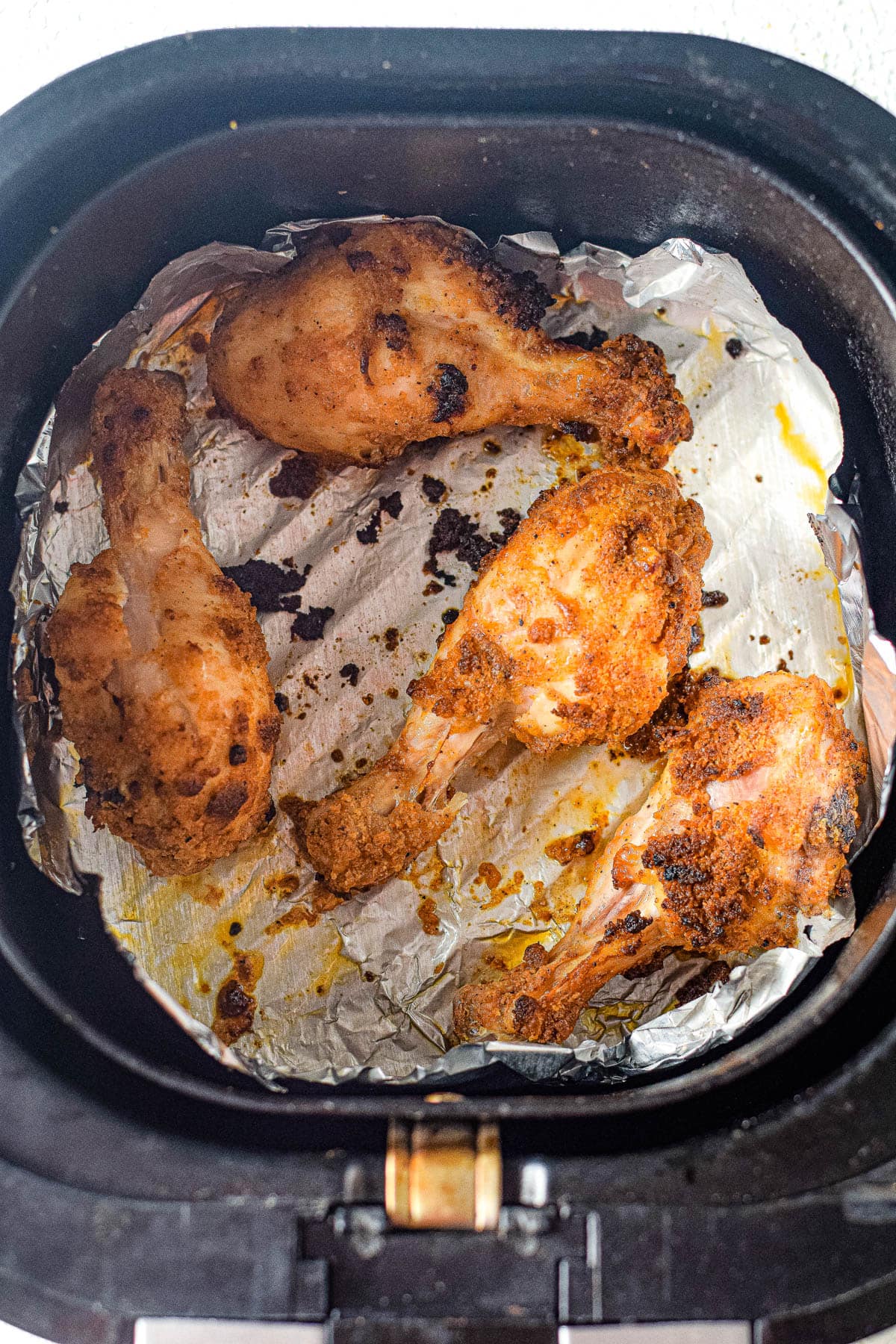 chicken legs in air fryer after cooking