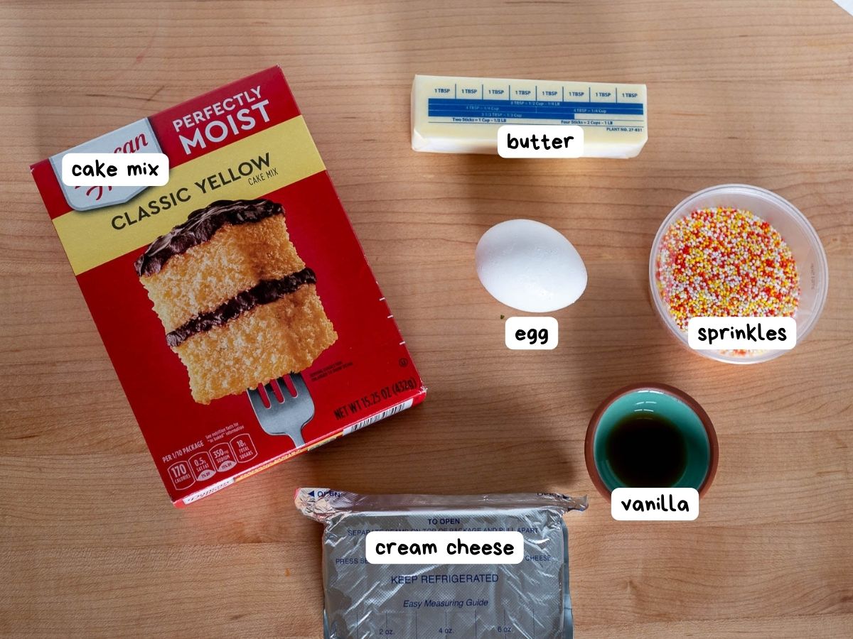 ingredients for cake mix cookies