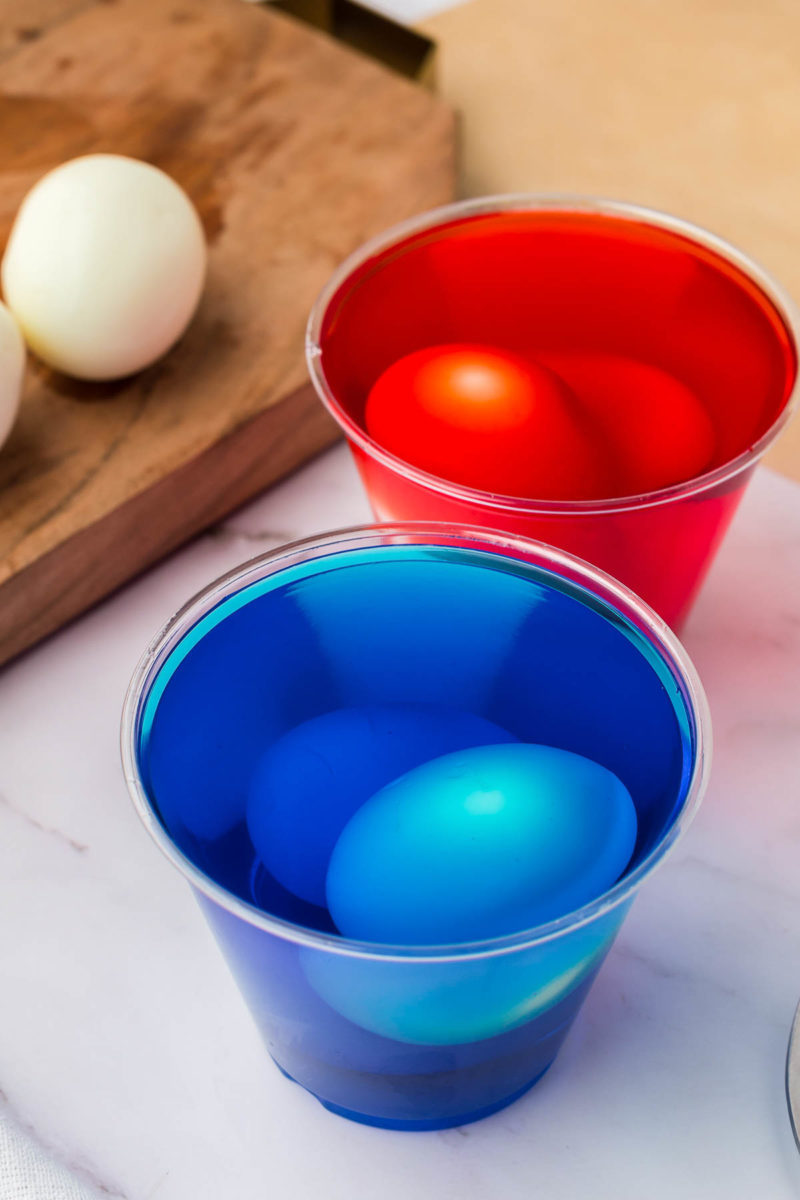 dying egg whites for colorful deviled eggs