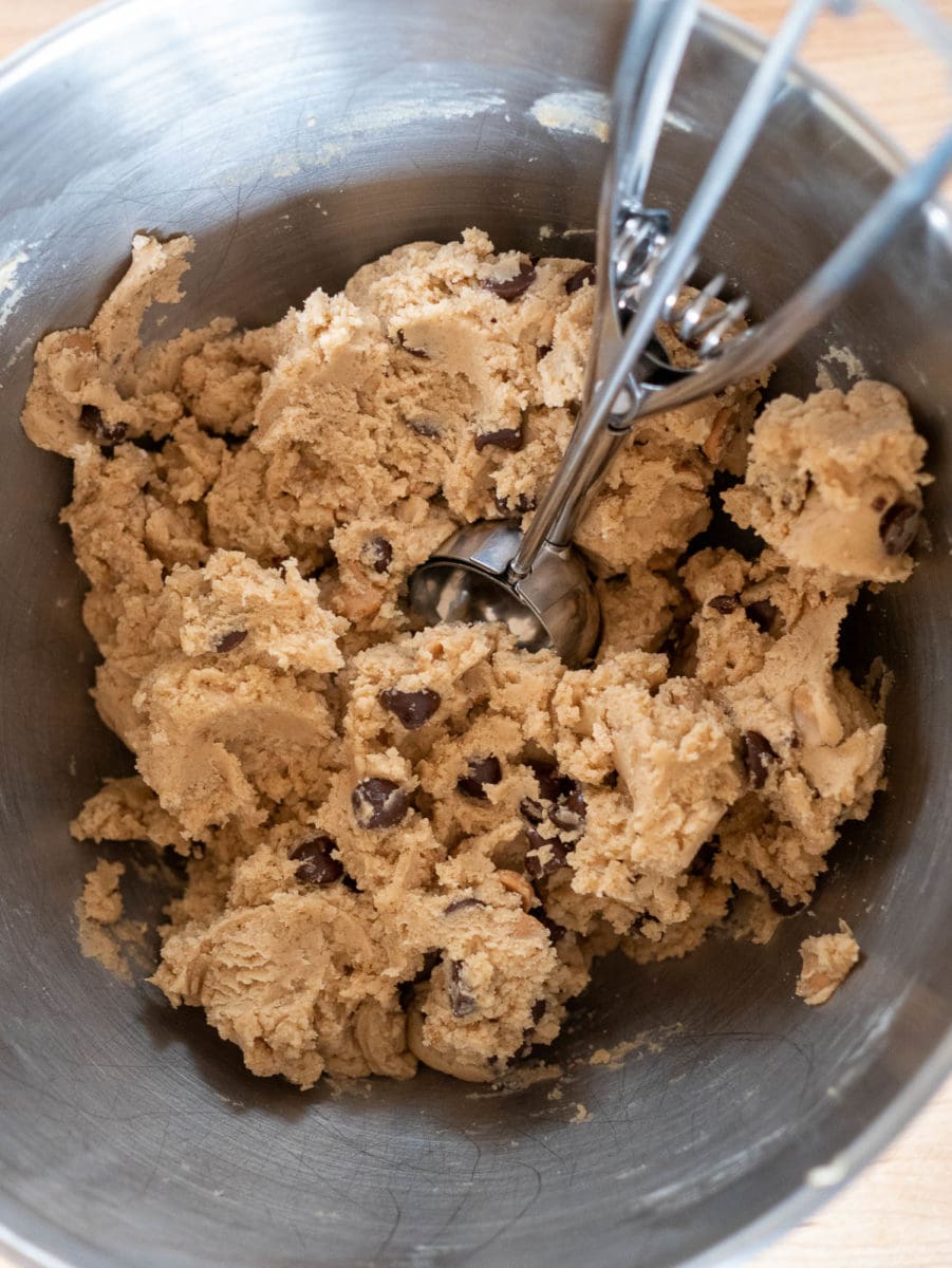 Cookie dough after mixing