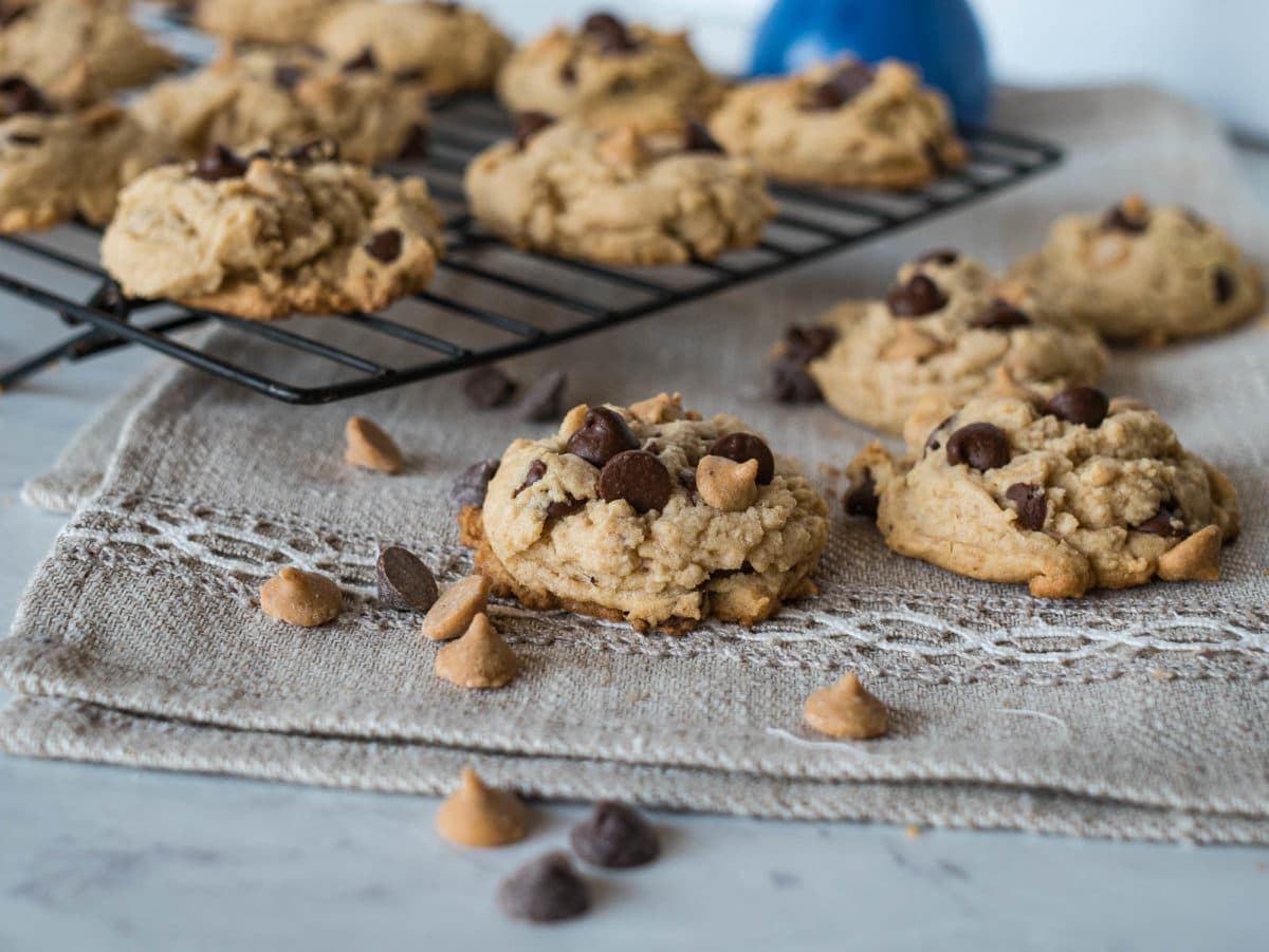 Bisquick cookies with chocolate chips and peanut butter chips