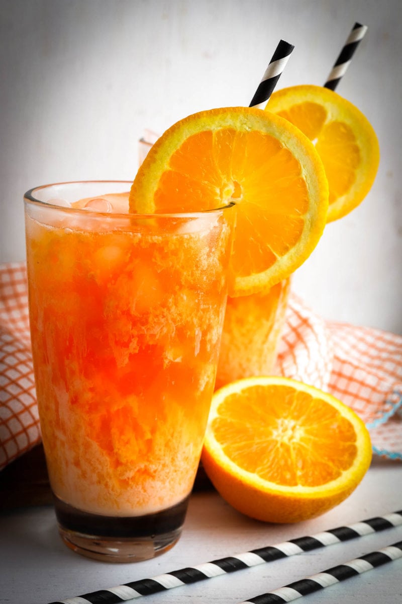 dirty soda made with orange crush