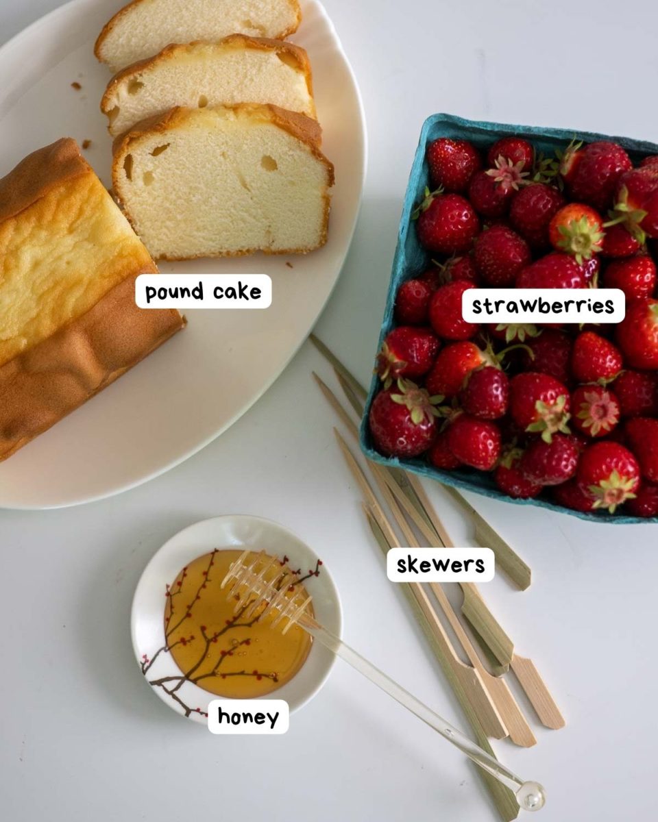 ingredients for air fryer strawberry shortcake