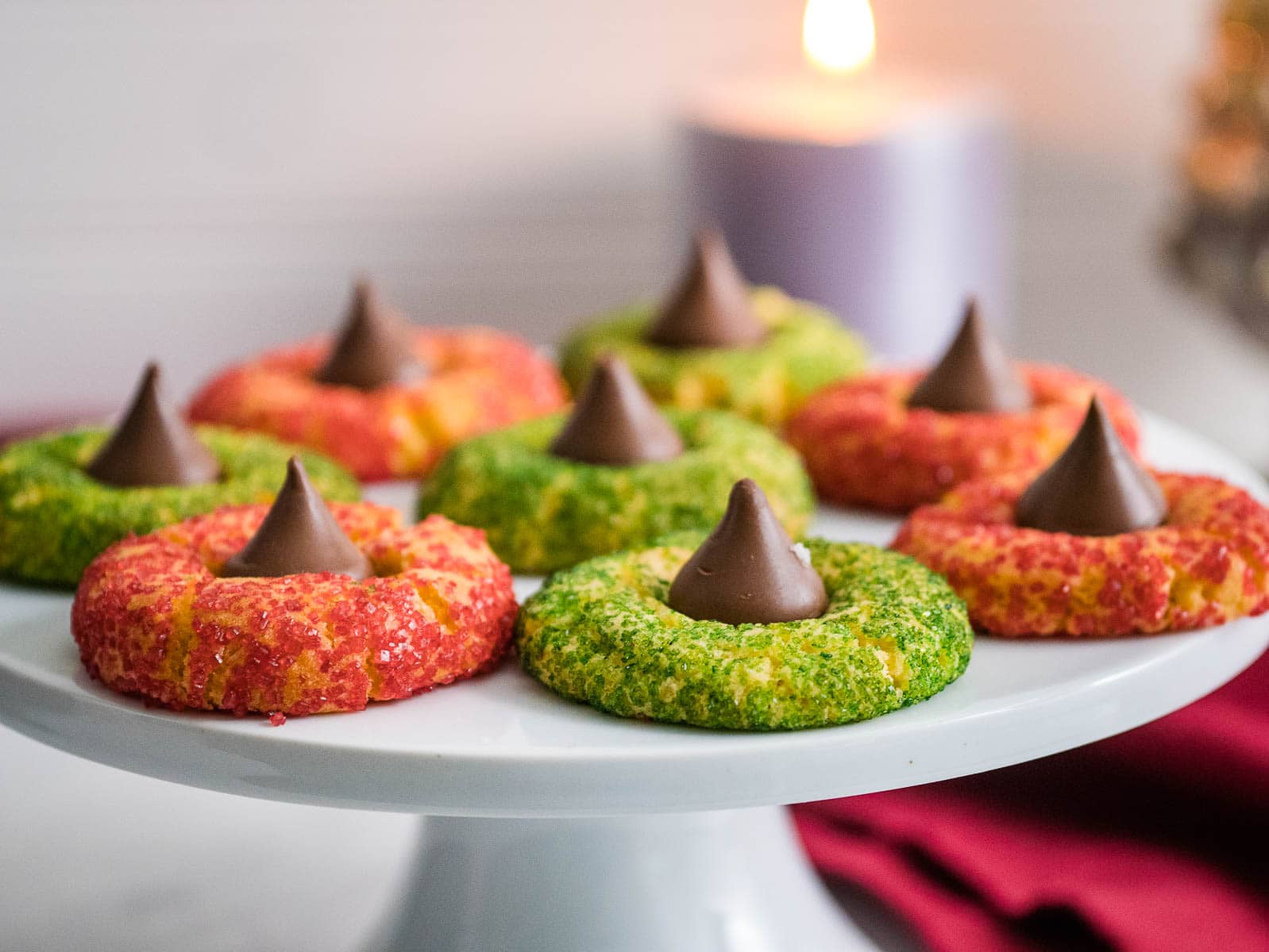 Air Fryer Kiss Cookies for Christmas