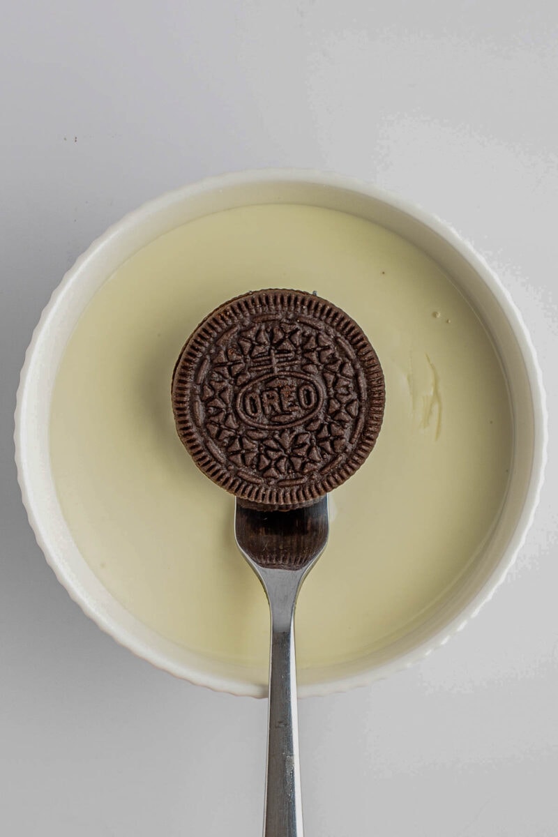 Oreo before dipping
