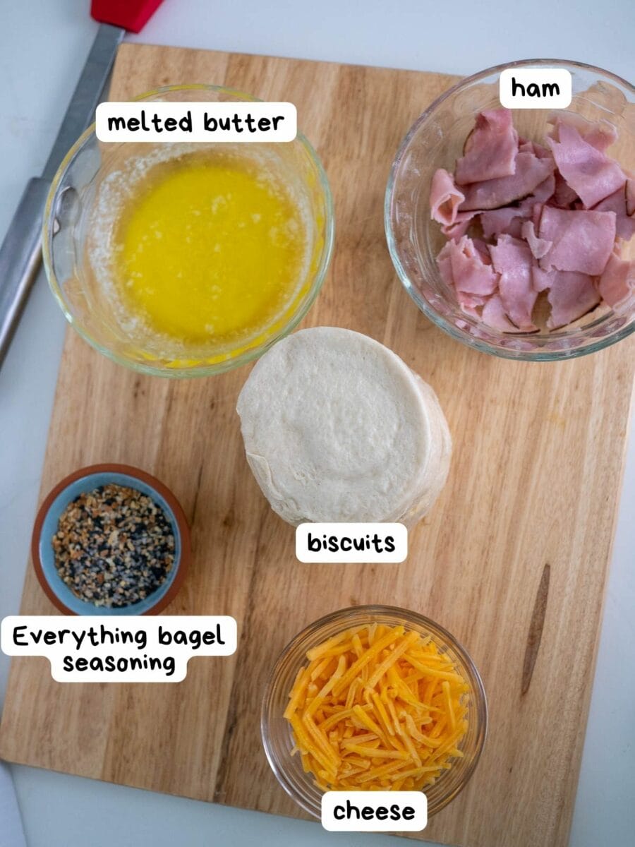 ingredients for stuffed biscuits