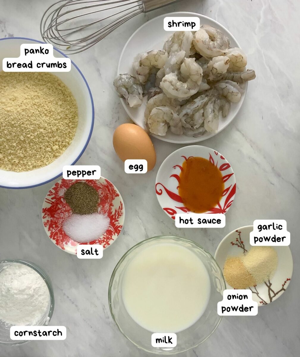 ingredients for bang bang shirmp