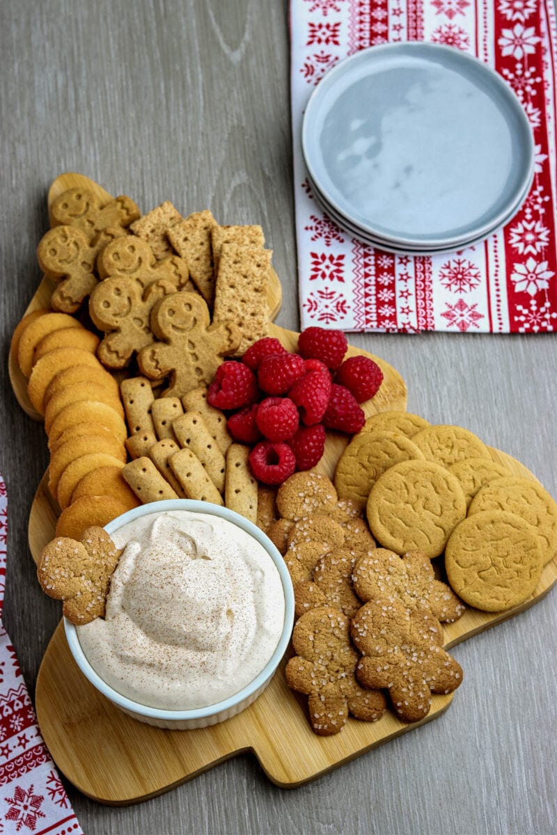 cookie tray for eggnog dip
