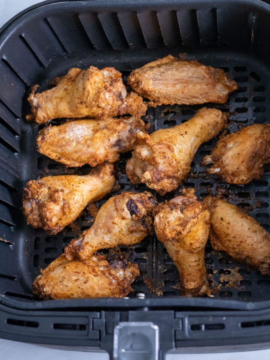 wings after air frying