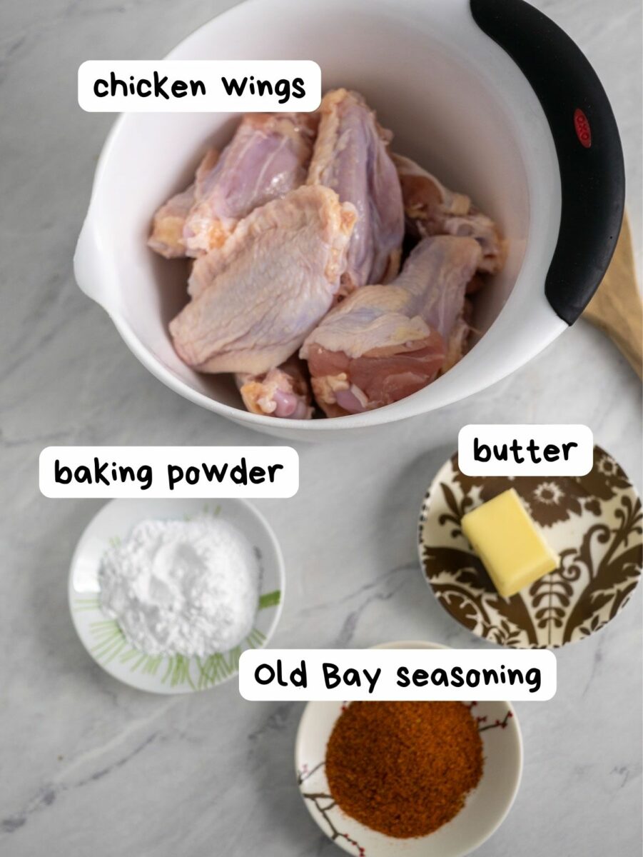 ingredients for old bay wings