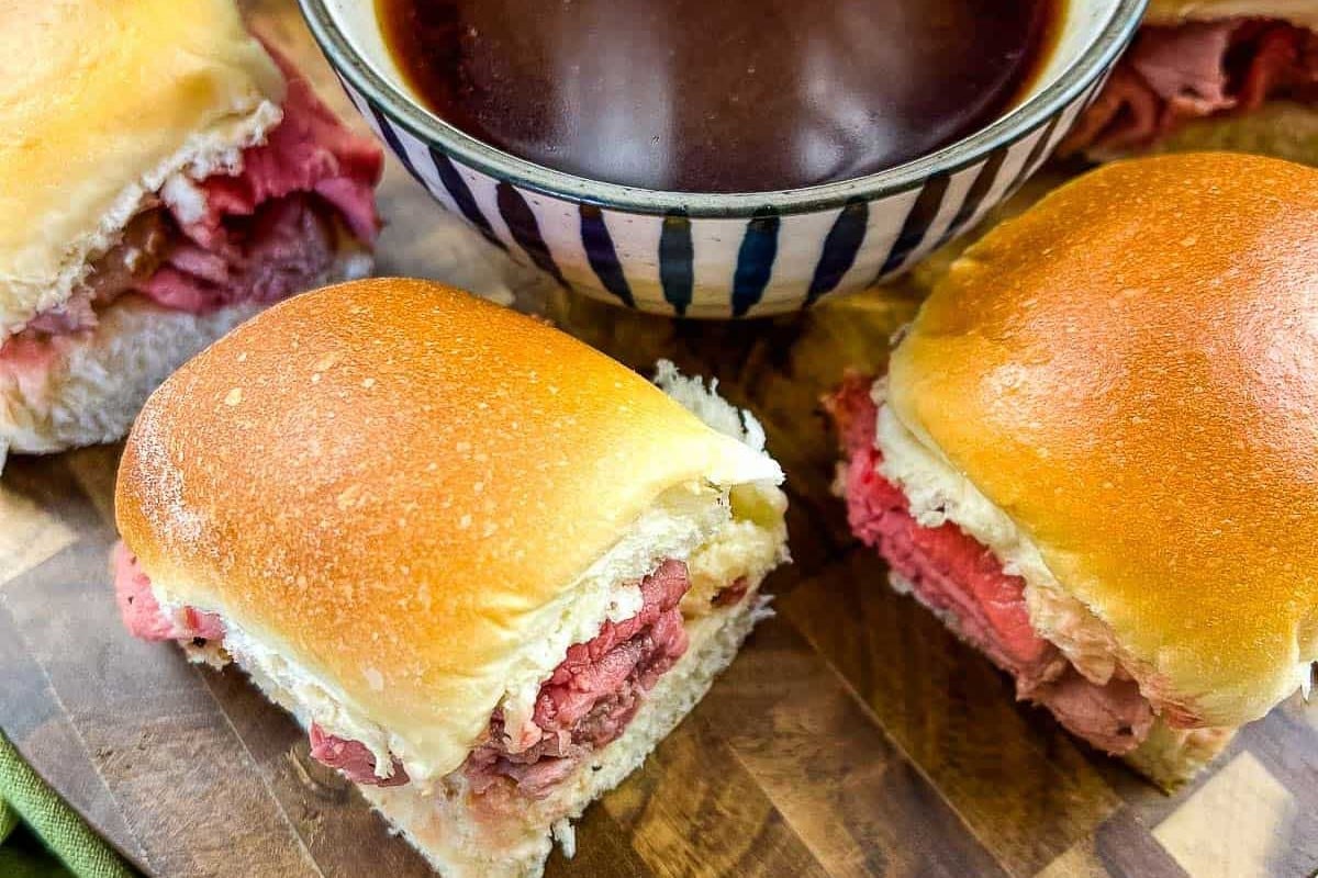 Smoked French Dip Sliders - Cook What You Love