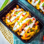 top view of copycat taco bell nacho fries supreme
