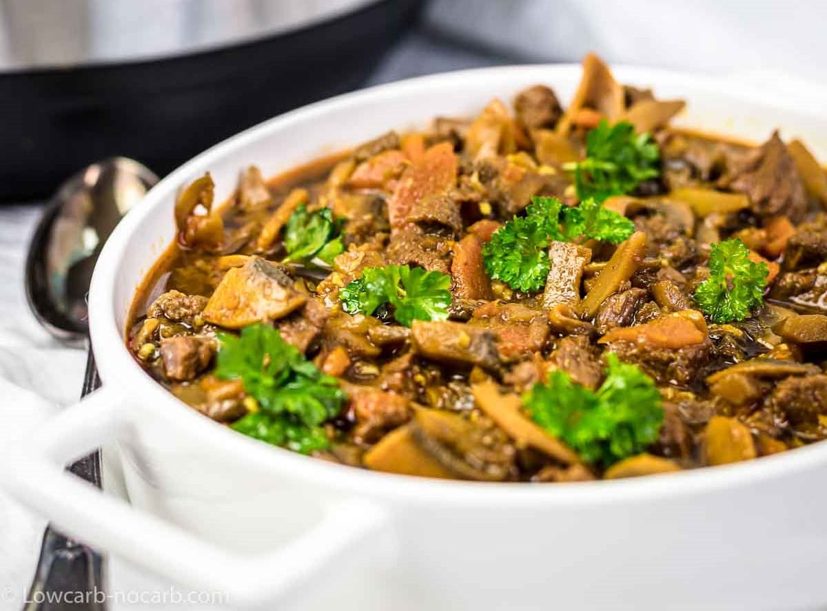 Keto Beef Stew - Low Carb No Carb