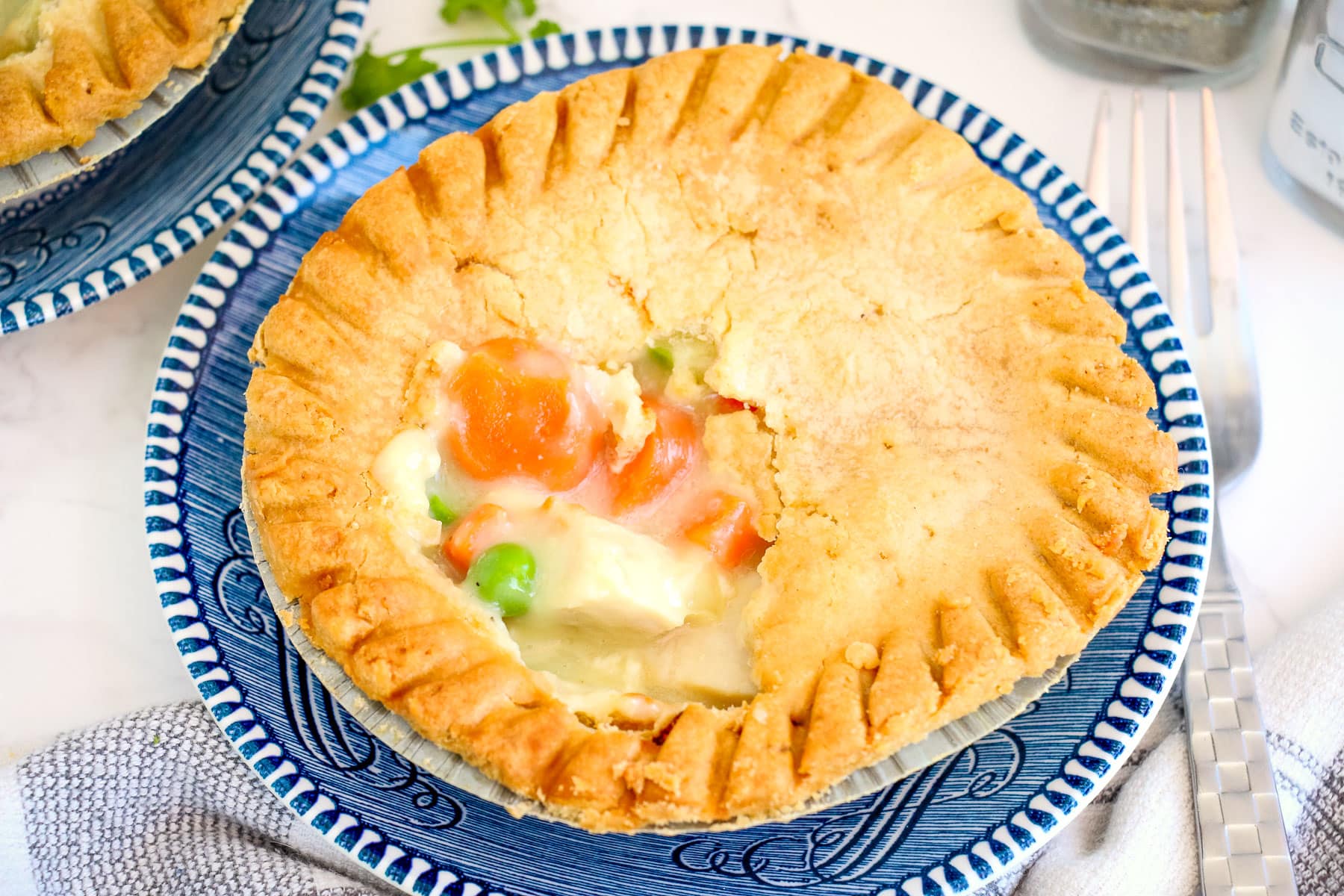 Frozen Chicken Pot Pie In The Air fryer – Melanie Cooks