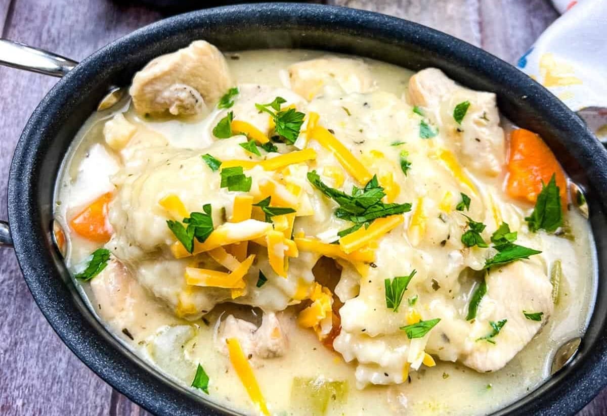 Chicken & Cheddar Dumplings - Cook What You Love