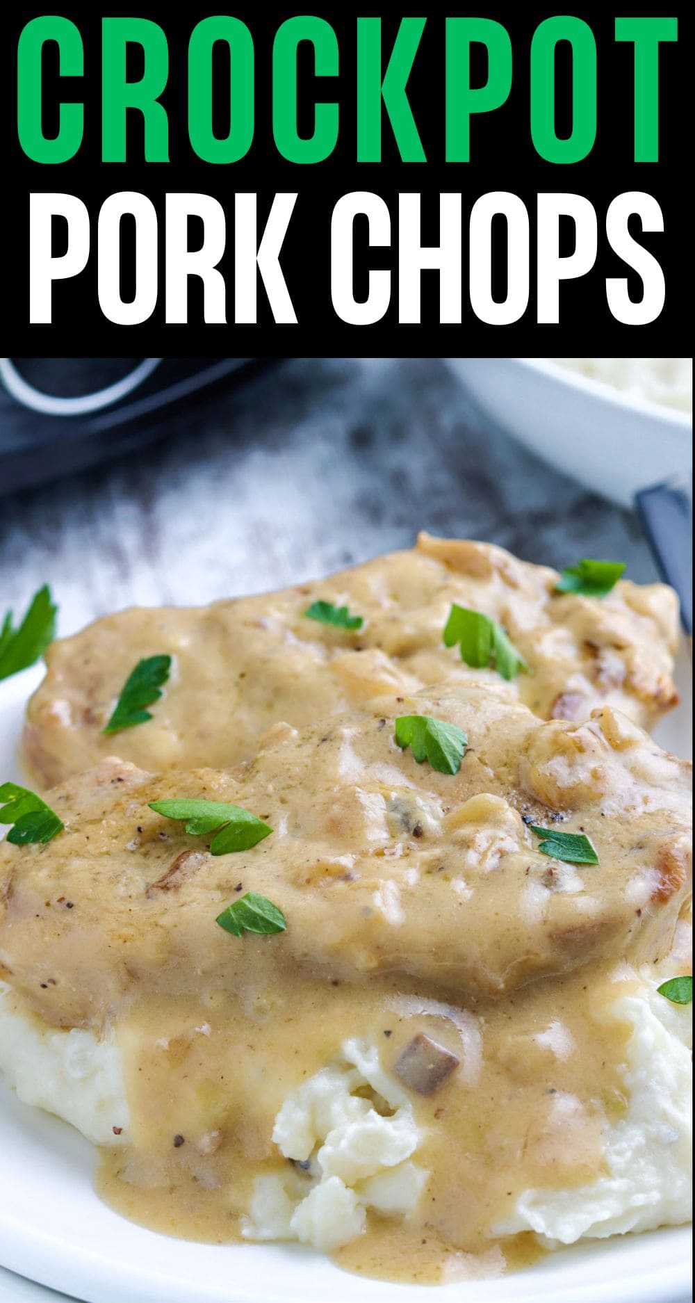 Crock Pot Pork Chops with Mushroom Soup - Upstate Ramblings