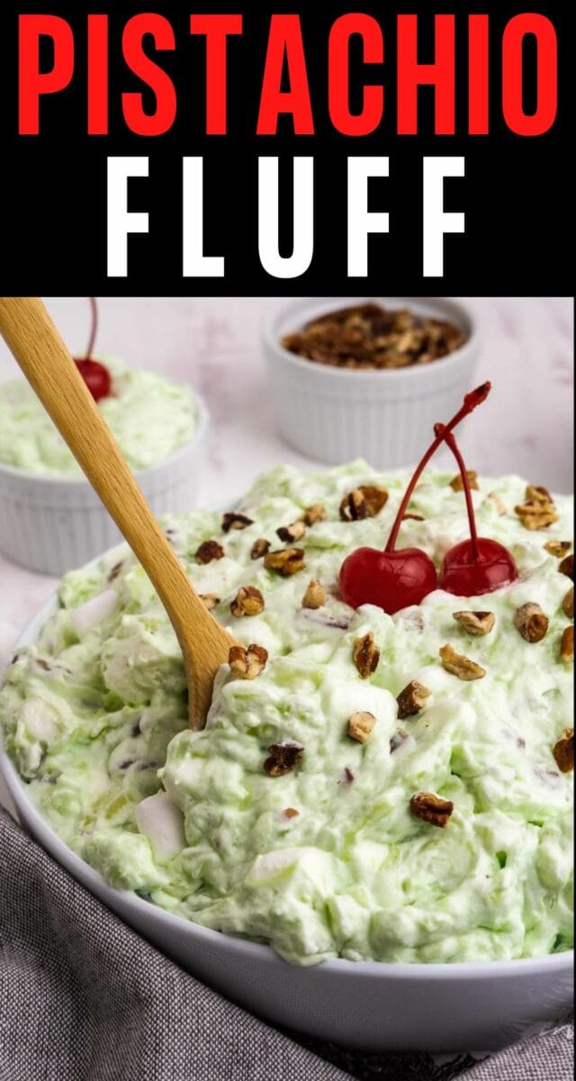 pinterest image pistachio fluff.