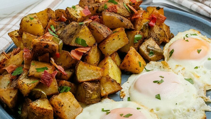 Air Fryer Breakfast Potatoes - Upstate Ramblings