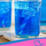 Pinterest pic for sonic ocean water, blue drink with pink straw.