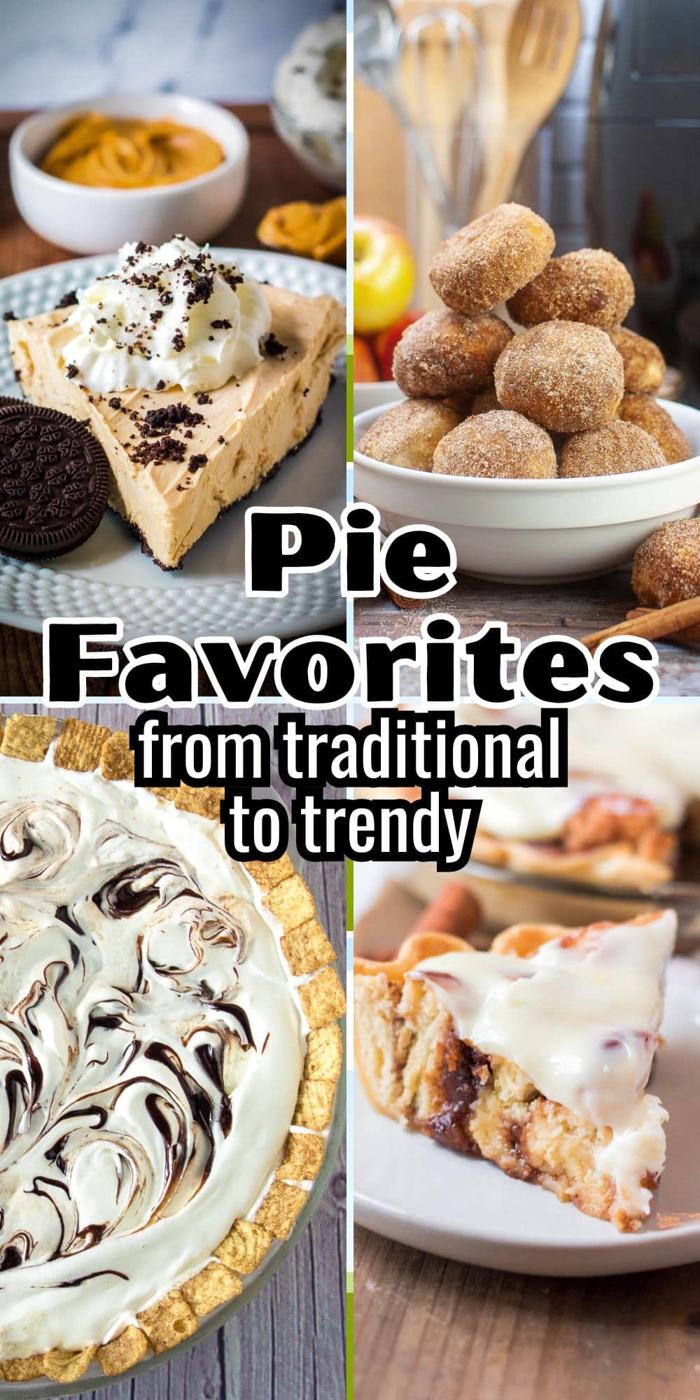 Pinterest collage for pie favorites.