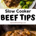 Slow cooker beef tips are a delicious and easy to make meal. They require minimal effort and the slow cooking process ensures that the beef becomes tender and flavorful. Whether you're looking for a comforting dinner option.
