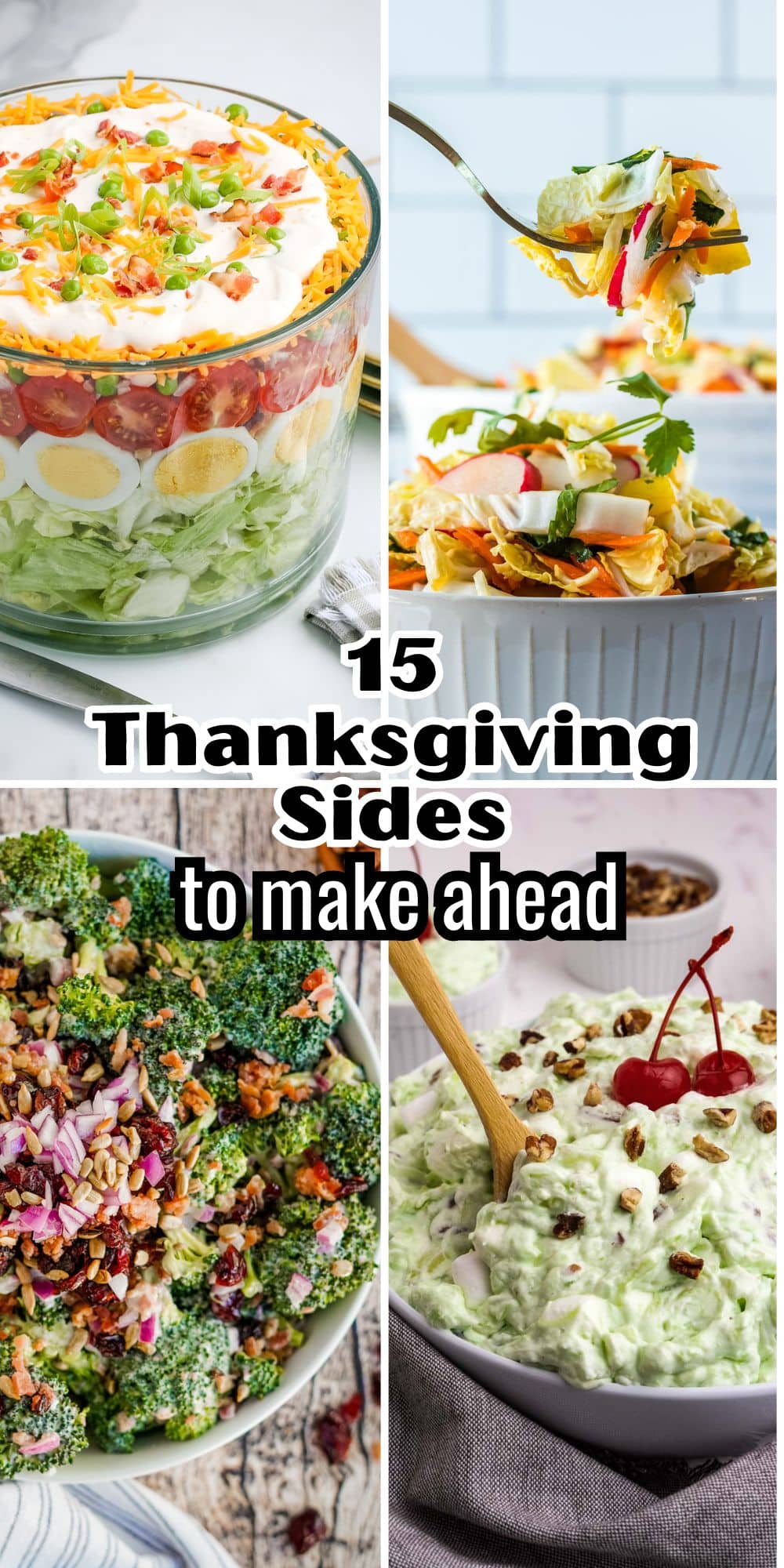 15 thanksgiving sides to make ahead.