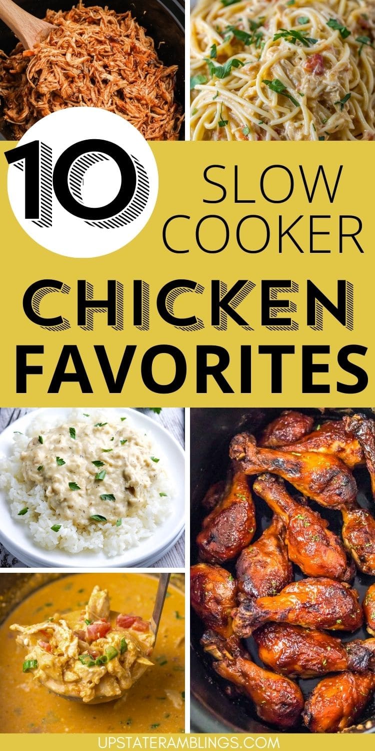Explore 10 mouthwatering crock pot chicken recipes, perfect for slow cooker enthusiasts.