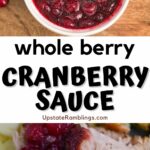 Whole berry cranberry sauce.