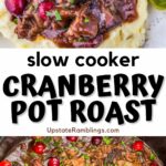 Slow cooker cranberry pot roast.