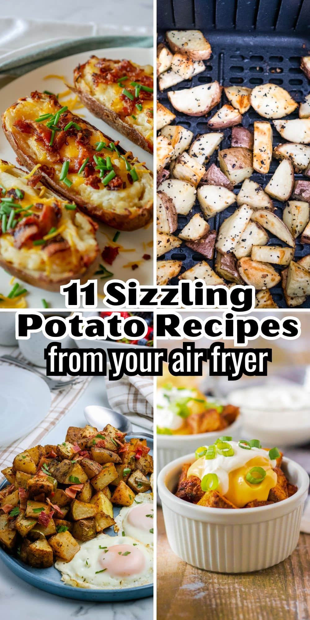 11 sizzling potato recipes from your air fryer.