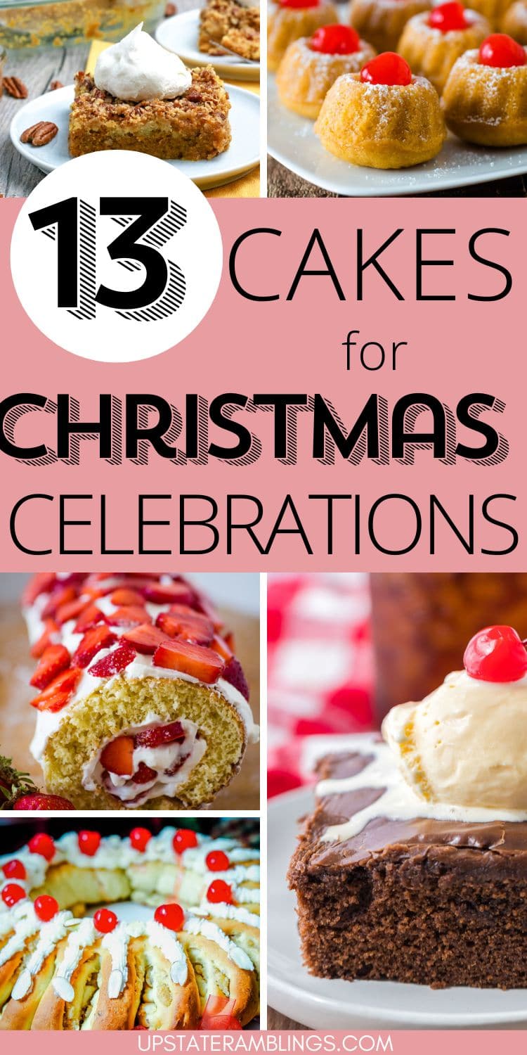 Get ready for your festive celebrations with 13 Christmas cakes.