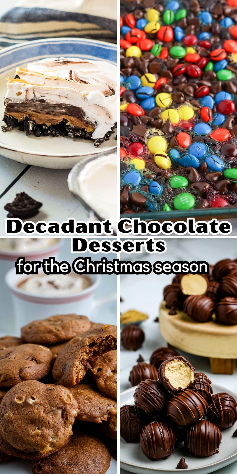 Decadent chocolate treats for the Christmas season.