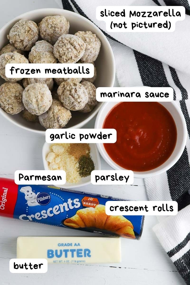 The ingredients for a recipe for pizza dough balls.