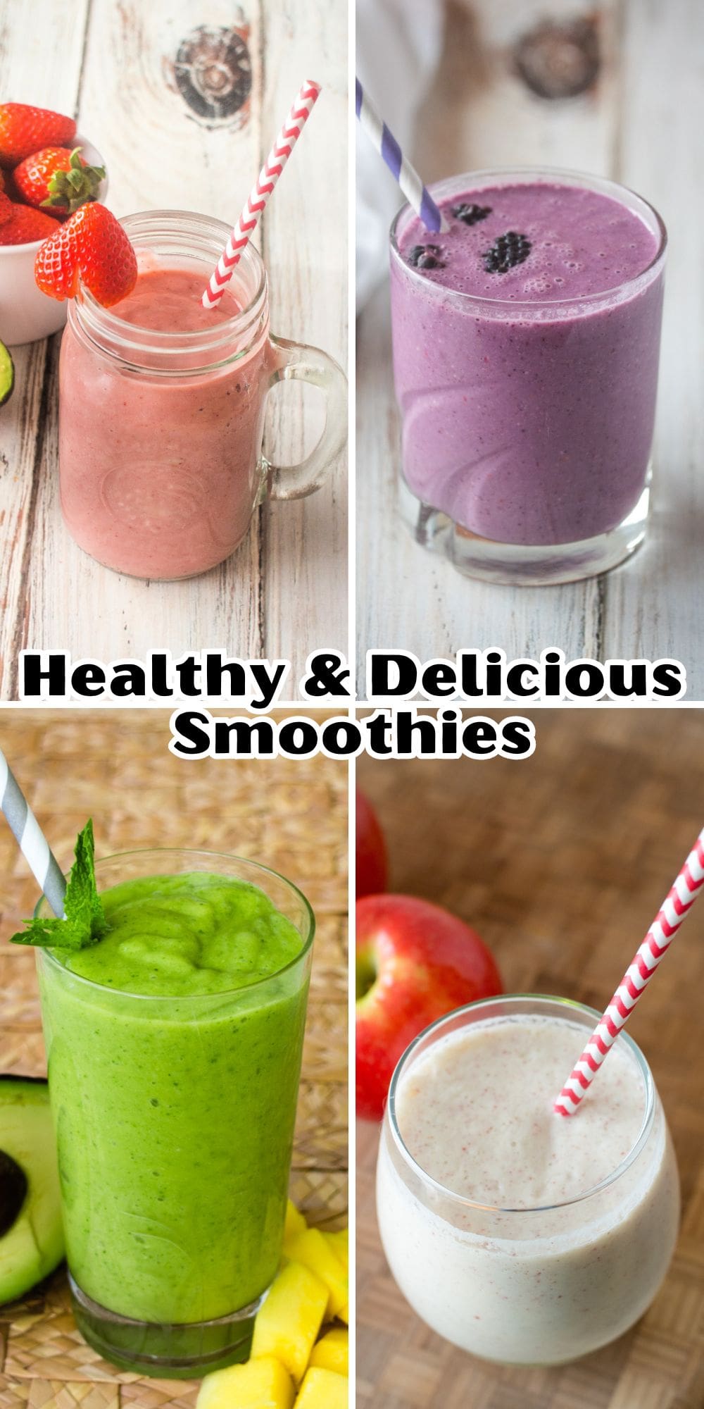 Healthy and delicious smoothies.