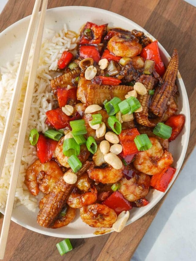 Kung Pao Shrimp in Air Fryer