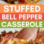 Stuffed bell pepper casserole.