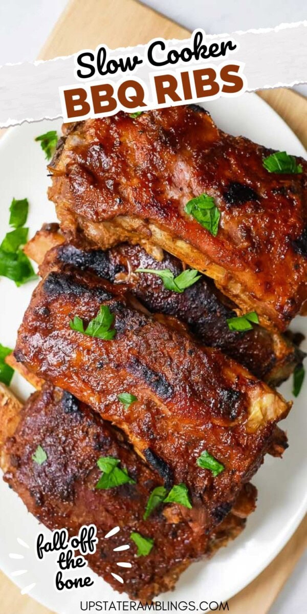 Label Slow Cooked Ribs Slow Cooker BBQ Ribs - Upstate Ramblings